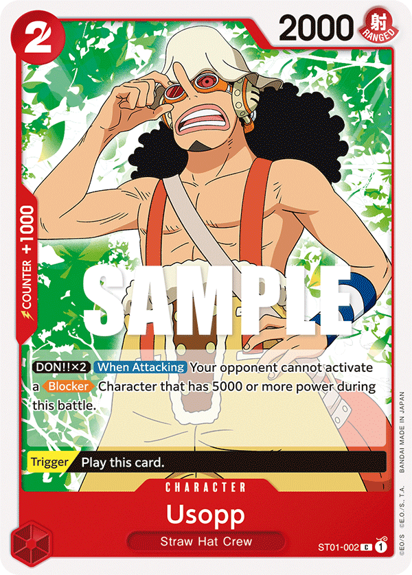 Usopp ST01-002 – Super Pre-Release Starter Deck 1: Straw Hat Crew