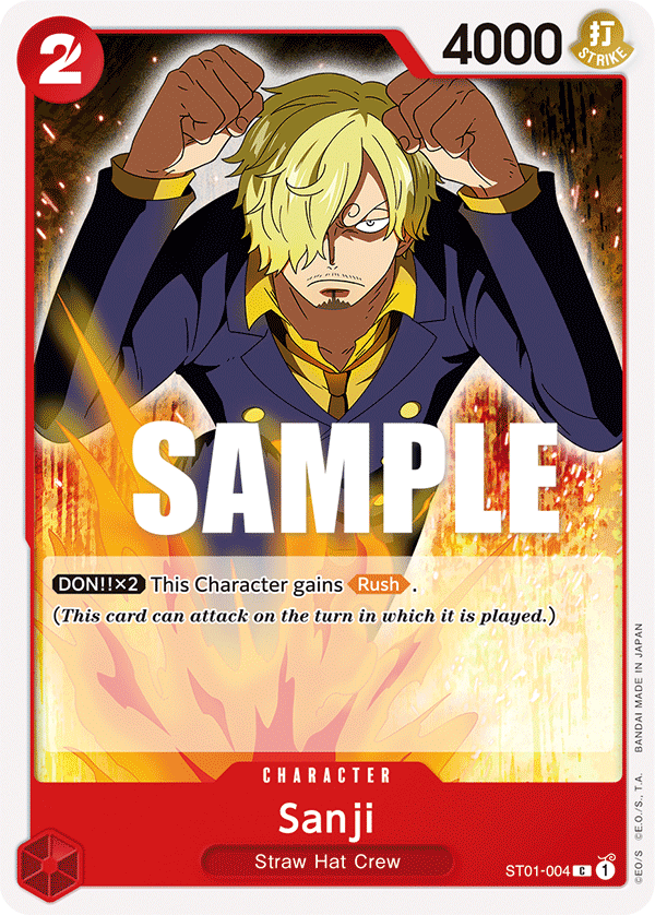 Sanji ST01-004 – Super Pre-Release Starter Deck 1: Straw Hat Crew