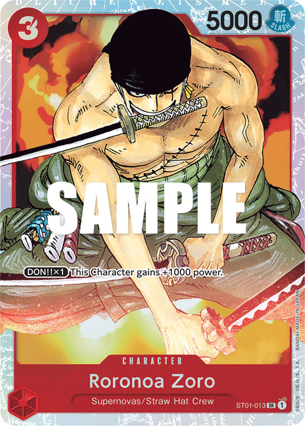 Roronoa Zoro ST01-013 – Super Pre-Release Starter Deck 1: Straw Hat Crew