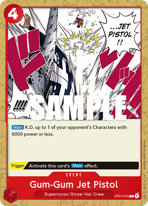 Gum-Gum Jet Pistol ST01-015 – Revision Pack Cards