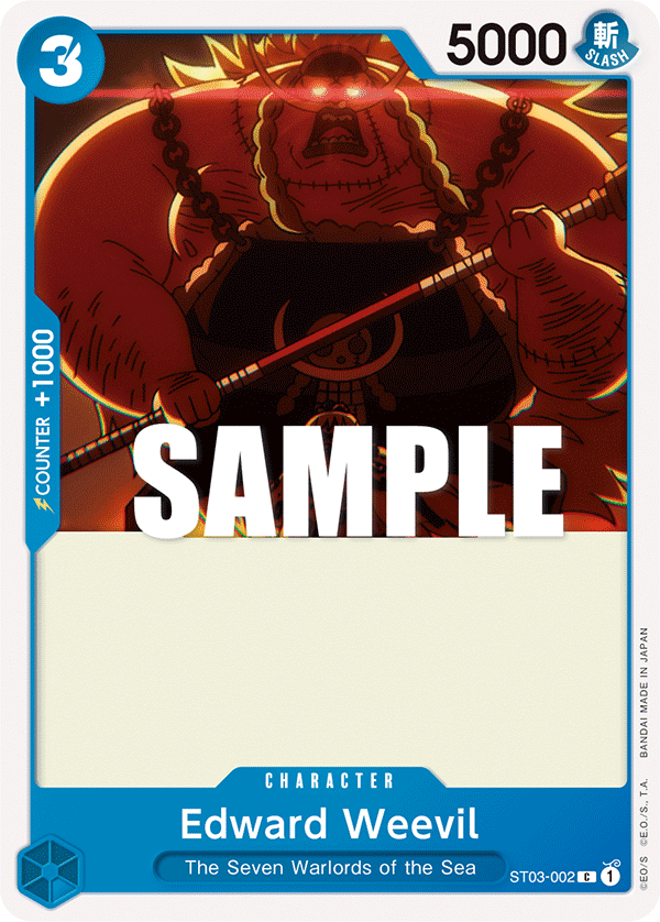 Edward Weevil ST03-002 – Starter Deck 3: The Seven Warlords of The Sea