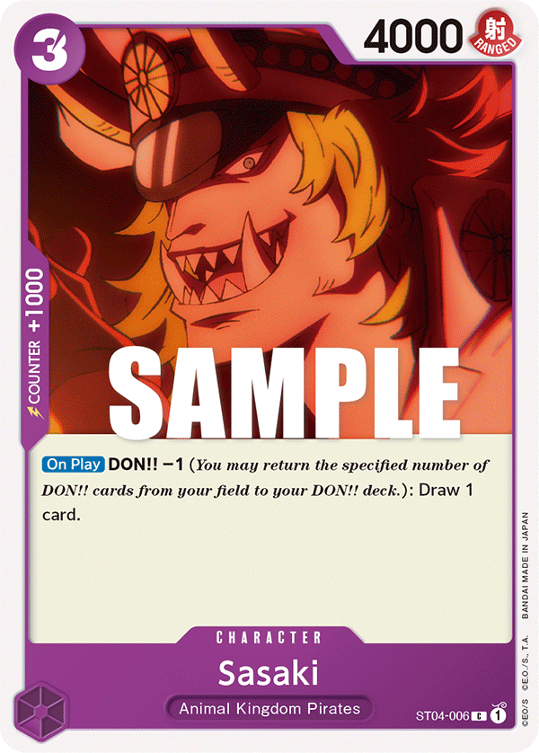 Sasaki ST04-006 – Super Pre-Release Starter Deck 4: Animal Kingdom Pirates