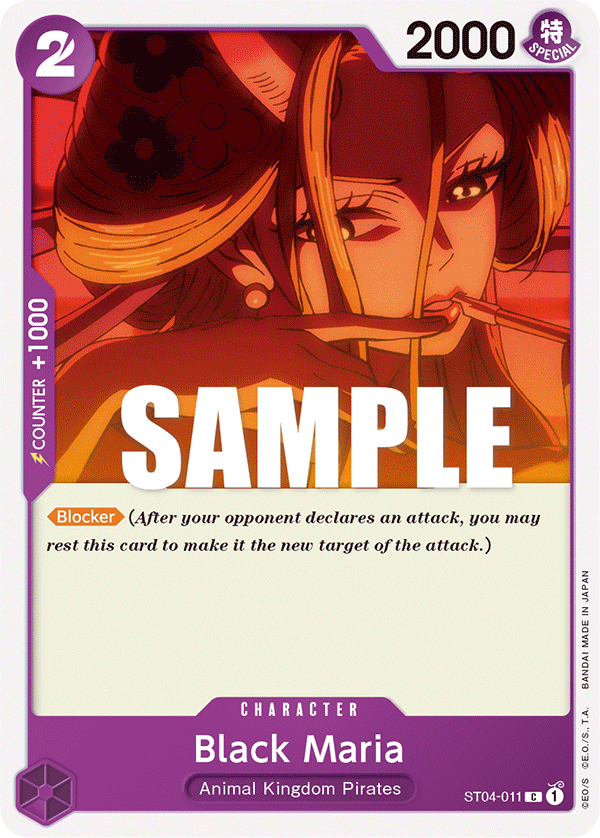 Black Maria ST04-011 – Super Pre-Release Starter Deck 4: Animal Kingdom Pirates