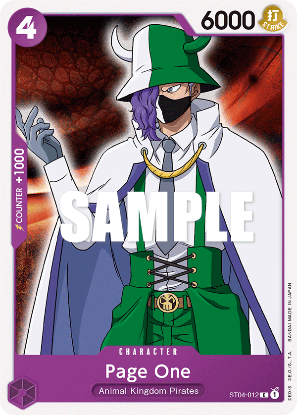 Page One ST04-012 – Super Pre-Release Starter Deck 4: Animal Kingdom Pirates