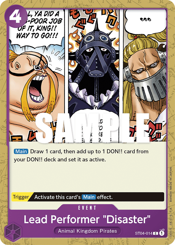 Lead Performer "Disaster" ST04-014 – Revision Pack Cards