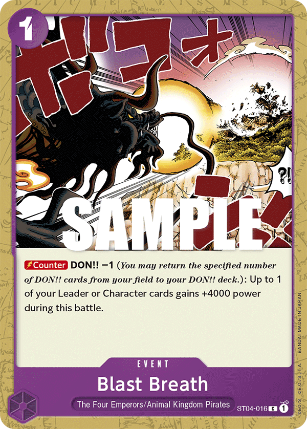 Blast Breath ST04-016 – Revision Pack Cards