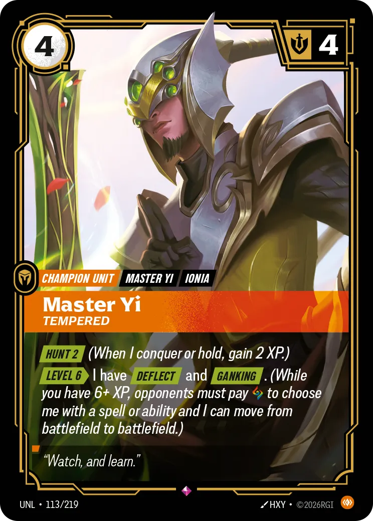Master Yi - Tempered