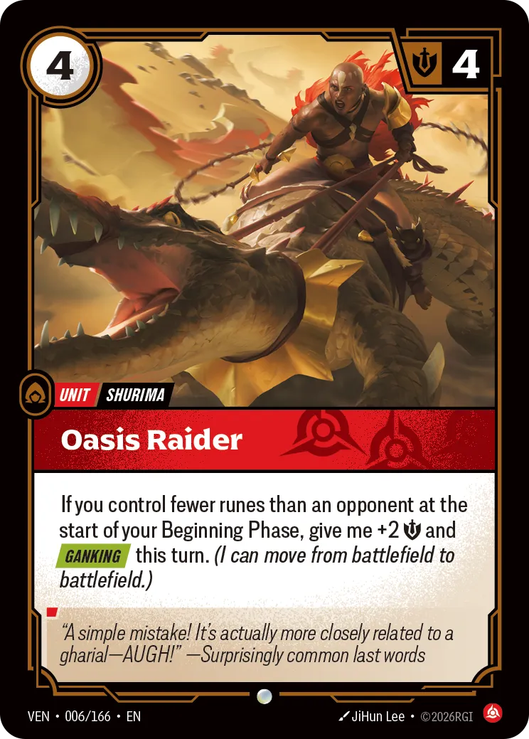 Oasis Raider VEN-006 – Vendetta