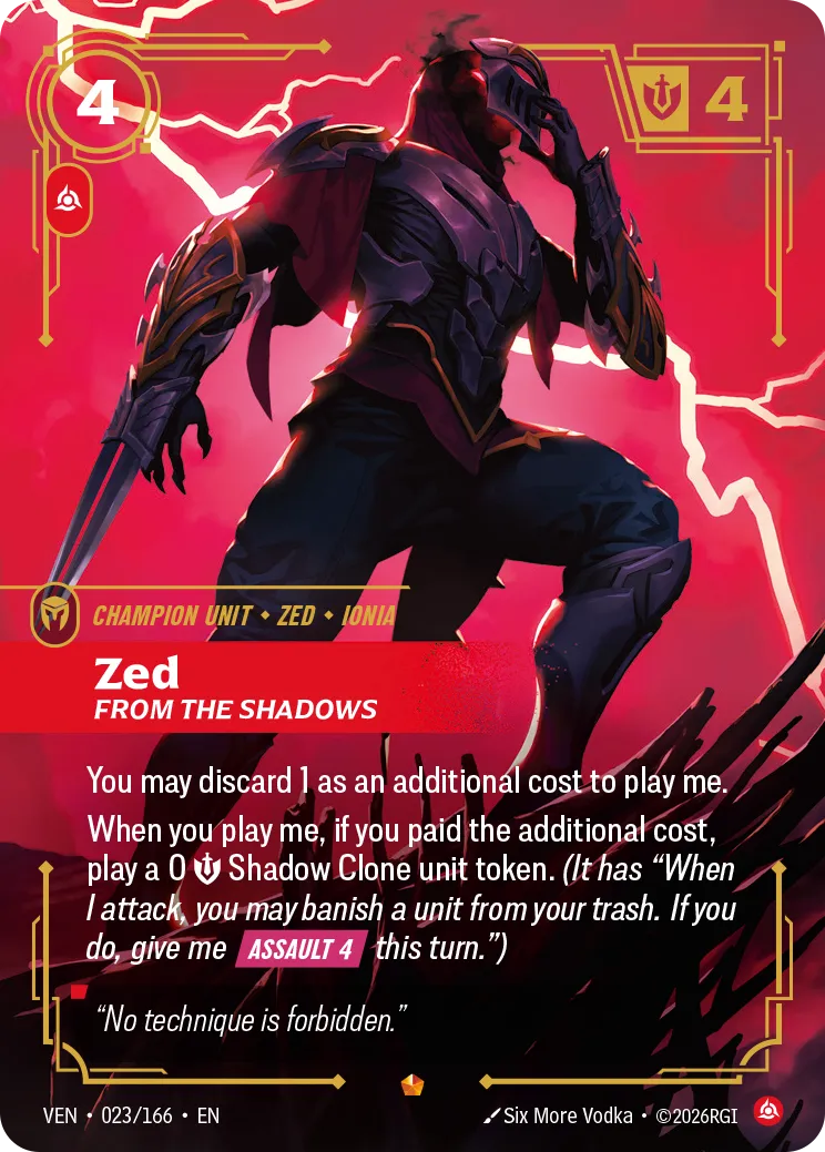 Zed - From the Shadows VEN-023 – Vendetta