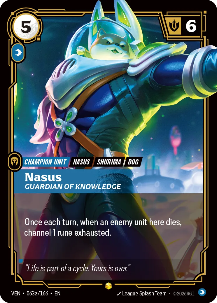Nasus - Guardian of Knowledge (Alternate Art) VEN-063a – Vendetta