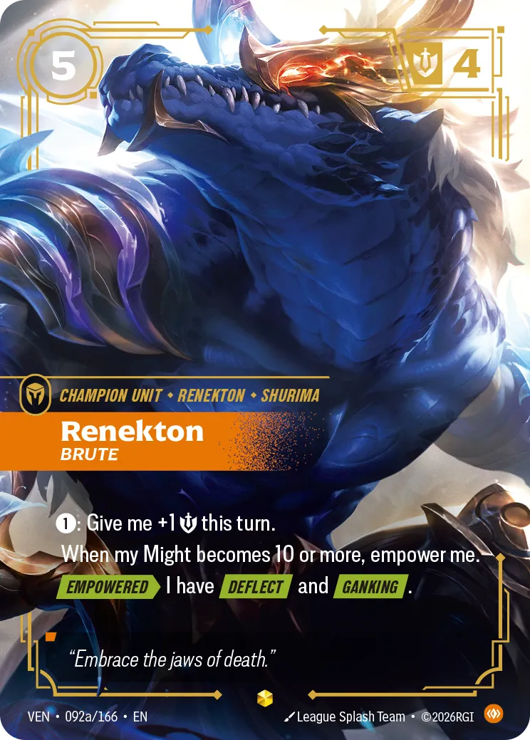 Renekton - Brute (Alternate Art) VEN-092a – Vendetta