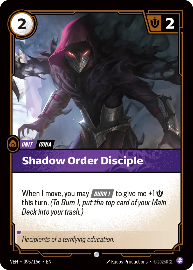 Shadow Order Disciple VEN-095 – Vendetta