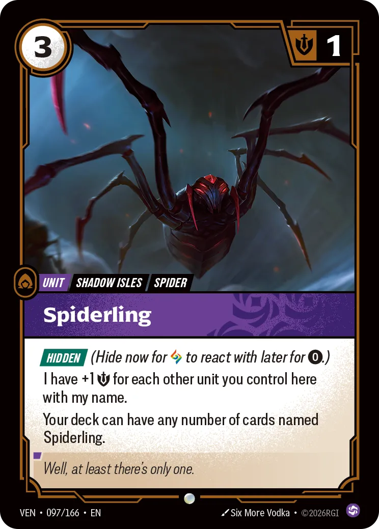 Spiderling VEN-097 – Vendetta