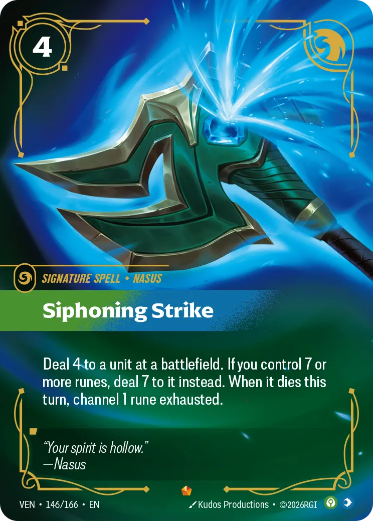 Siphoning Strike VEN-146 – Vendetta